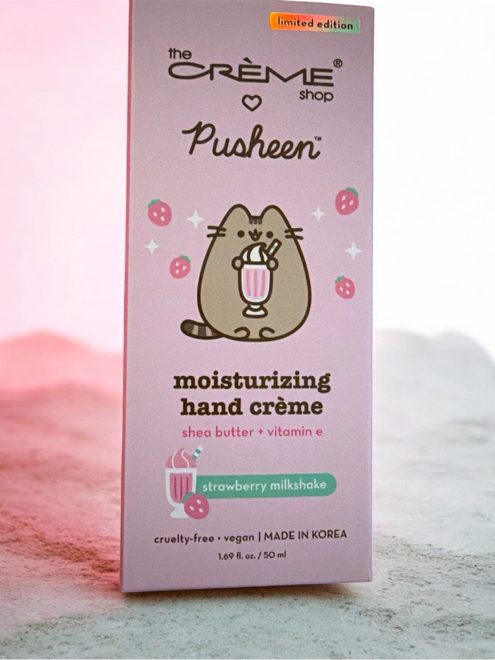 The Crème Shop x Pusheen Strawberry Milkshake Moisturizing Hand limited  edition